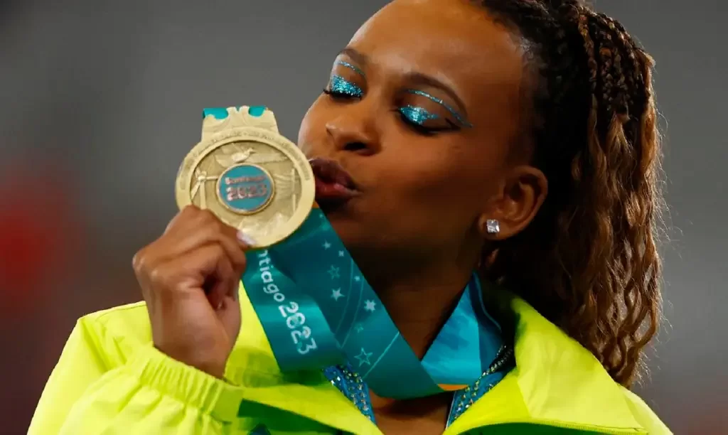 BRILHANTE! Rebeca Andrade conquista mais uma medalha de ouro no Pan-Americano
