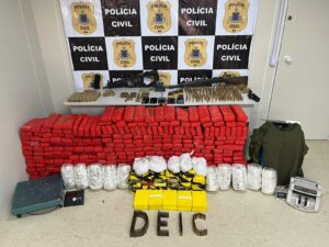 Em 4 dias, polícias apreendem uma tonelada de drogas e quase R$ 500 mil no estado