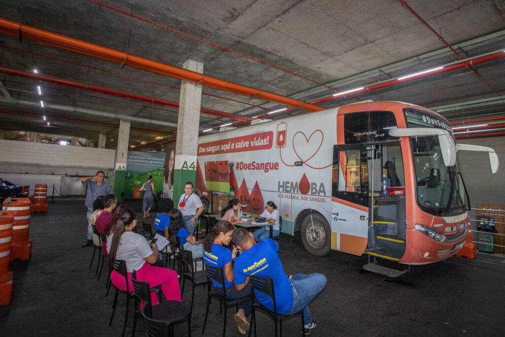 LAURO DE FREITAS: pela 1ª vez, Hemoba Móvel chega ao Parque Shopping Bahia; saiba como doar